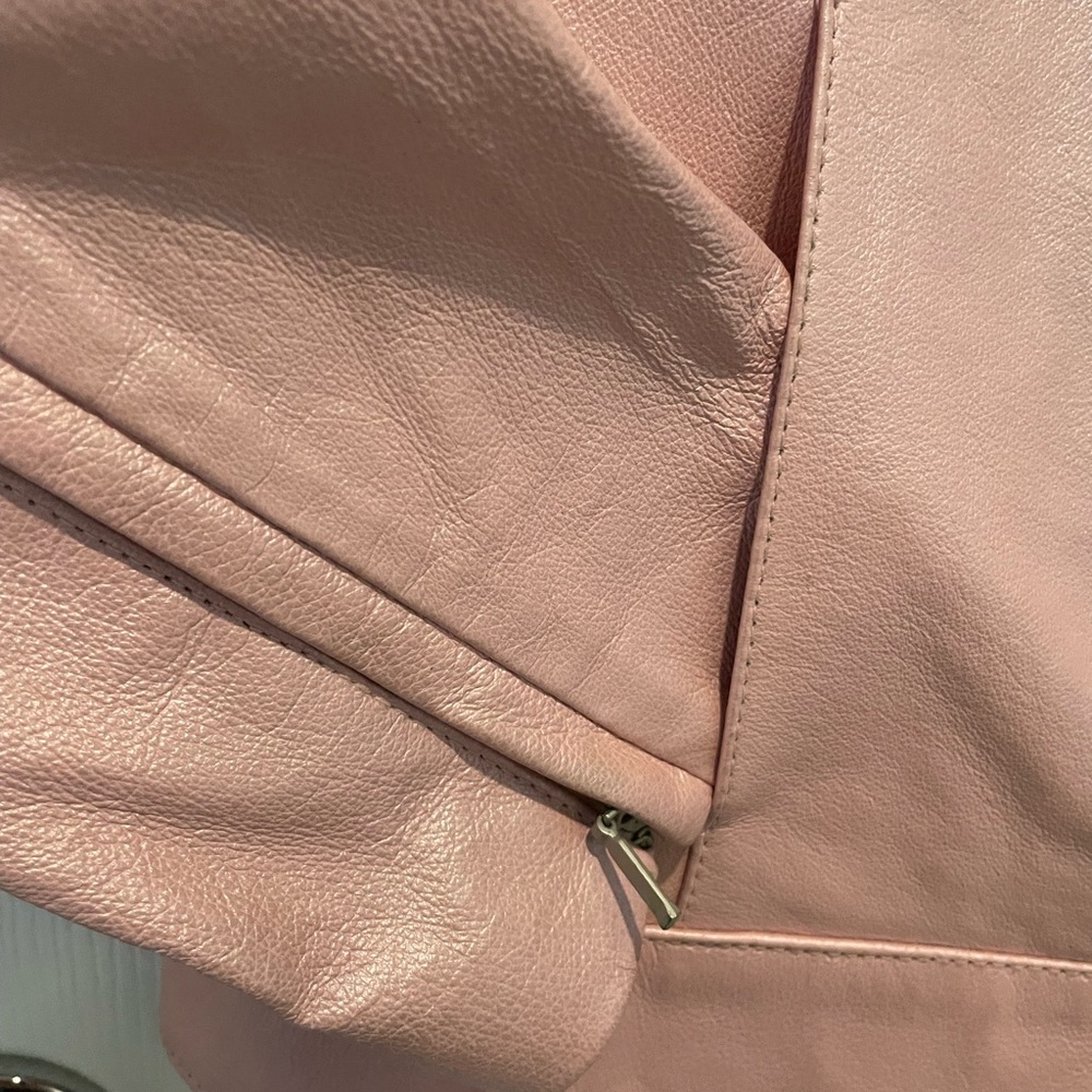 Dialogue Pink Leather Jacket - Picture 12 of 13